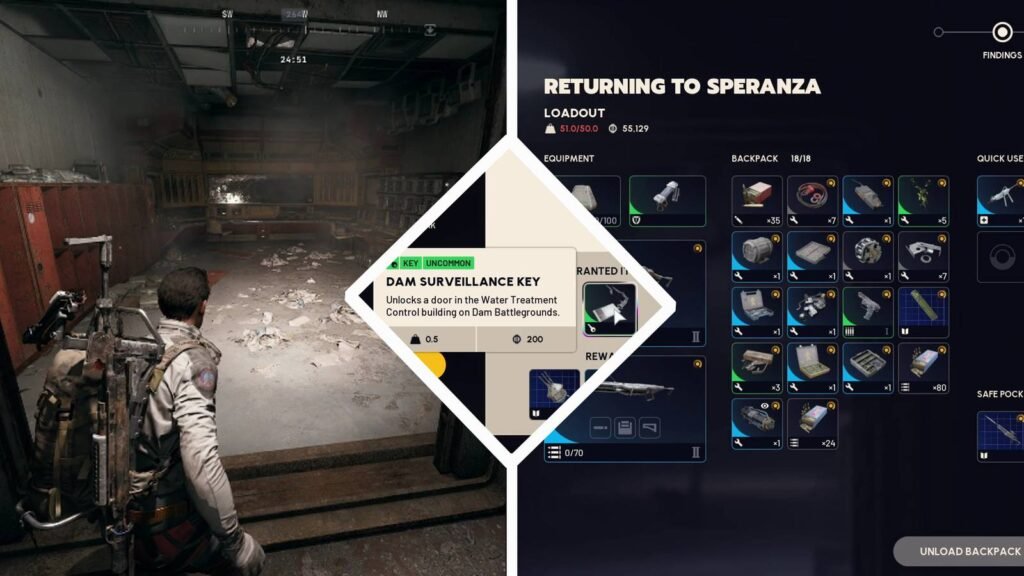 The place To Use the Dam Surveillance Key