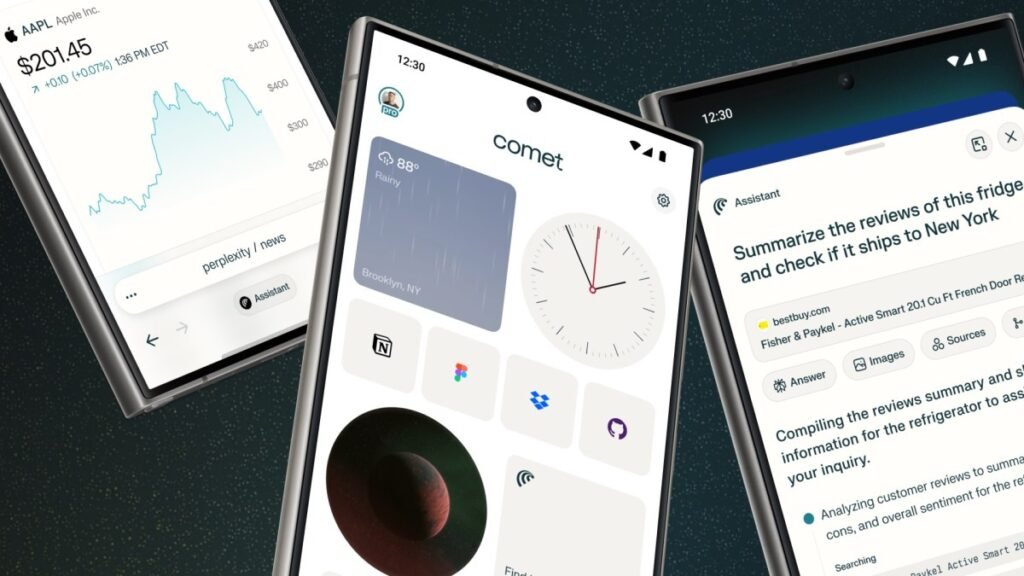 Perplexity brings its AI browser Comet to Android