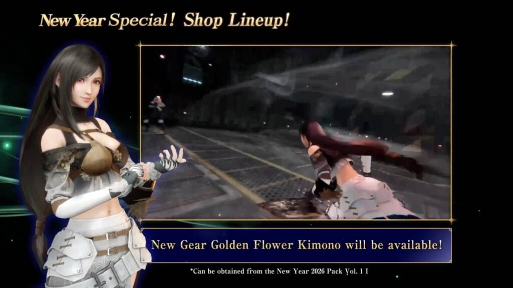 FFVII Ever Disaster New Yr 2026 Updates Embrace a Tifa Kimono