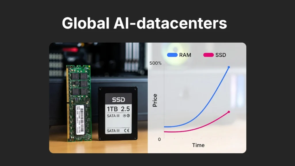 AI-boomen slår hårt mot pc-konsumenter: Därför har RAM och SSD-priser exploderat