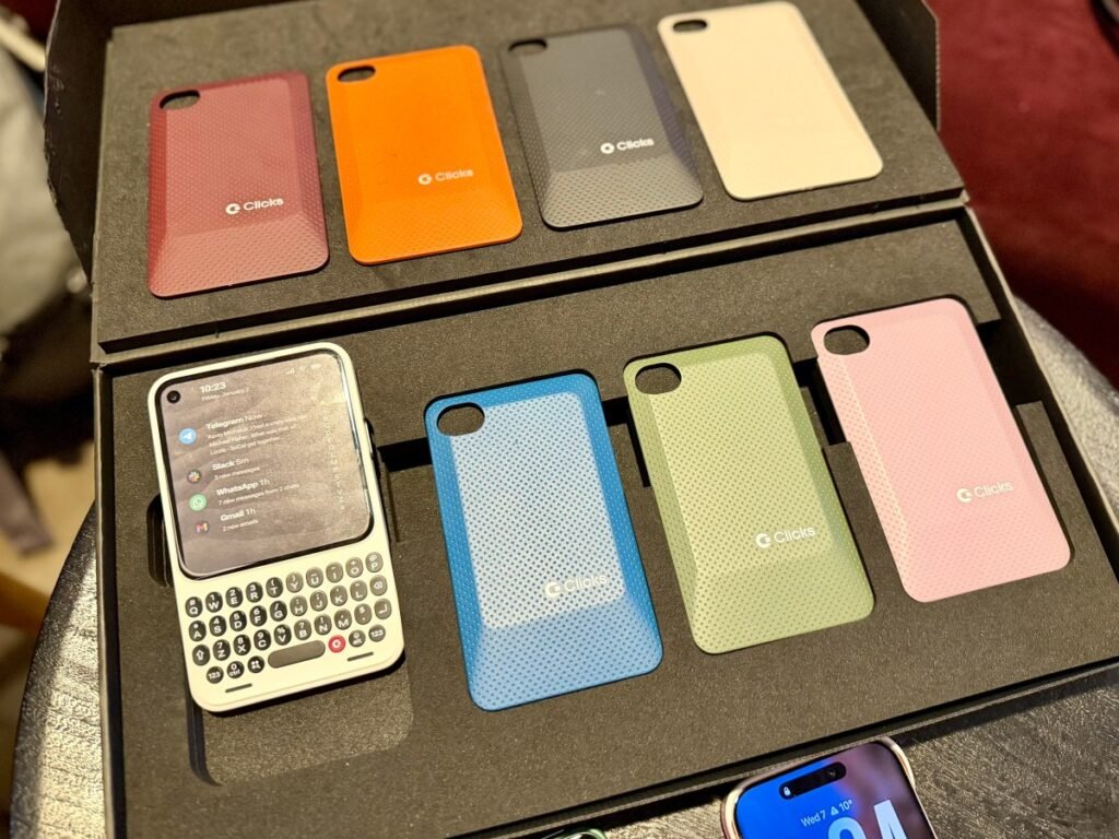 Palms on with a prototype of Clicks’ Communicator, a brand new BlackBerry-like smartphone