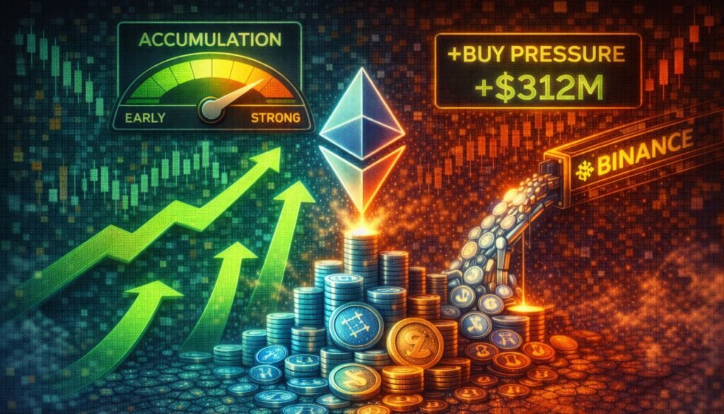 Ethereum Reveals Early Accumulation Indicators As Binance Purchase Strain Intensifies