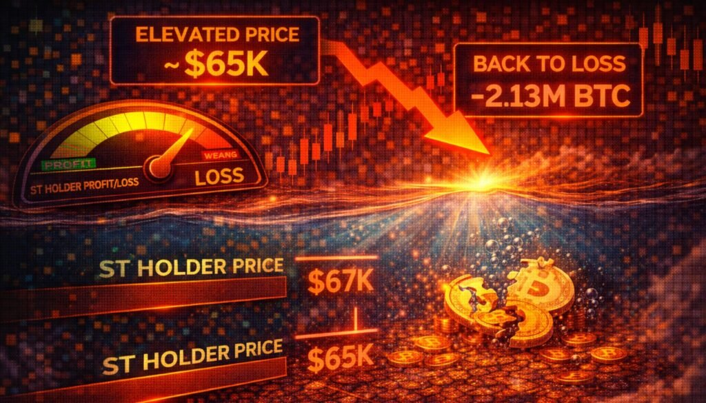 Quick-Time period Bitcoin Holders Return To Losses Regardless of Elevated Worth Ranges – Particulars