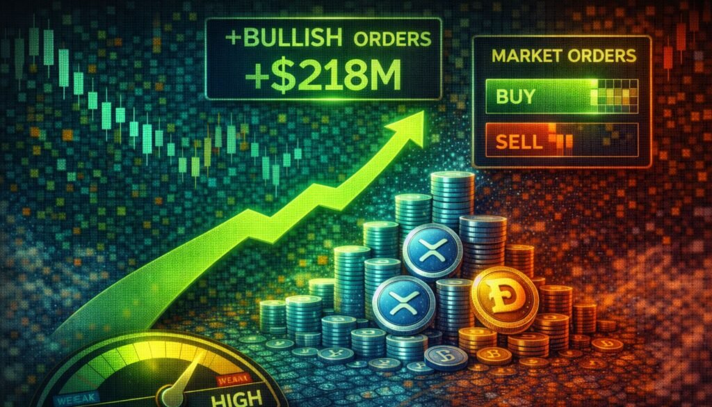 XRP Exhibits Indicators Of Power: Market Orders Flip More and more Bullish