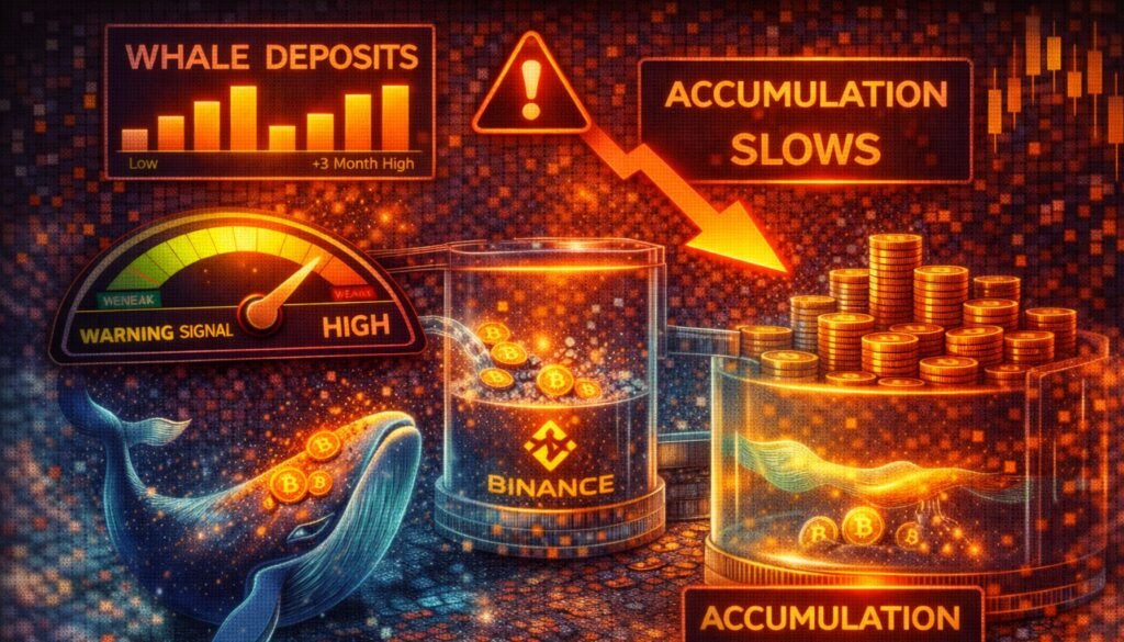 Bitcoin Warning Sign Emerges: Whale Deposits Rise And Accumulation Slows