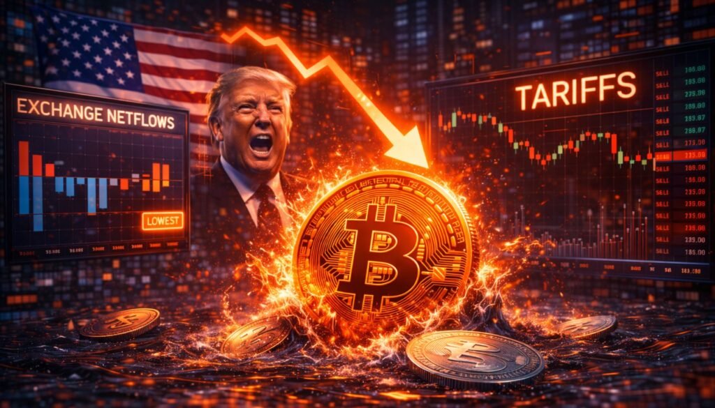 Trump Tariffs Gasoline Bitcoin’s Threat-Off Correction: Trade Netflows Trace At Quick-Time period Promoting