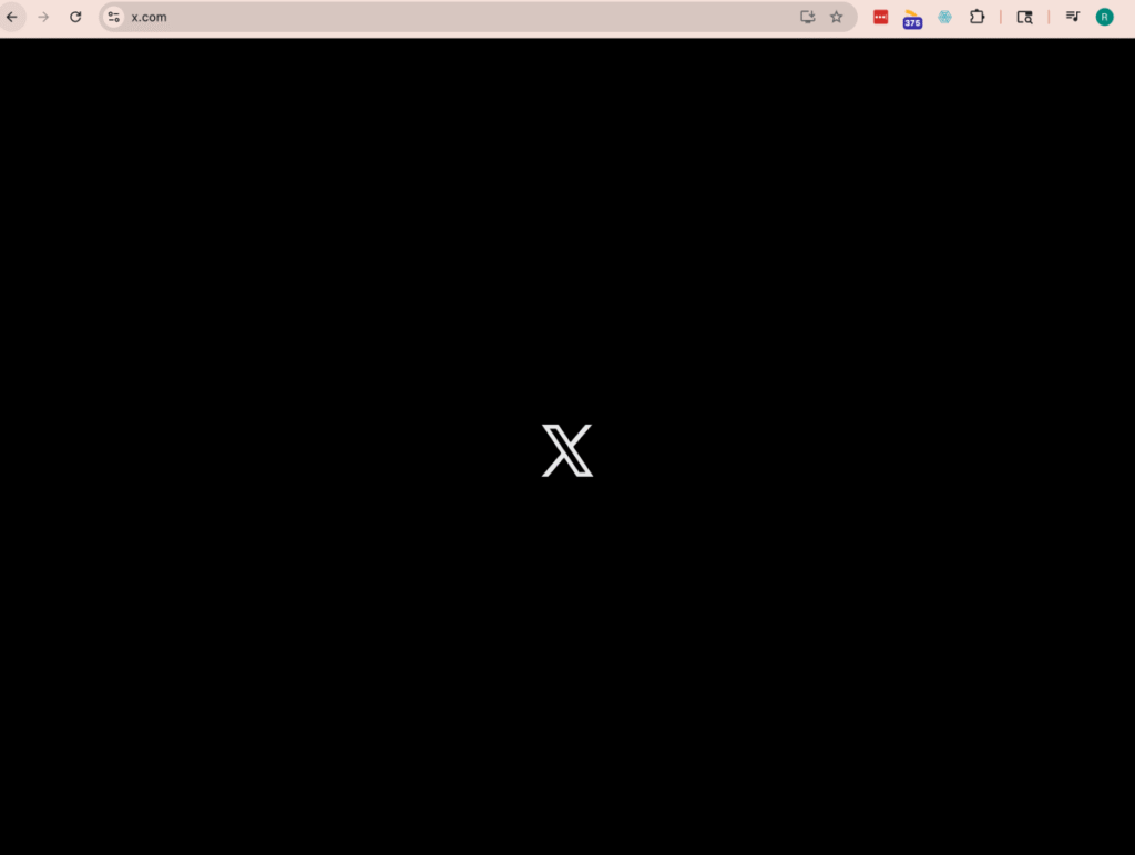 X is down for the second time this week