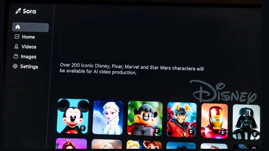 Disney öppnar sitt karaktärsarkiv för OpenAI