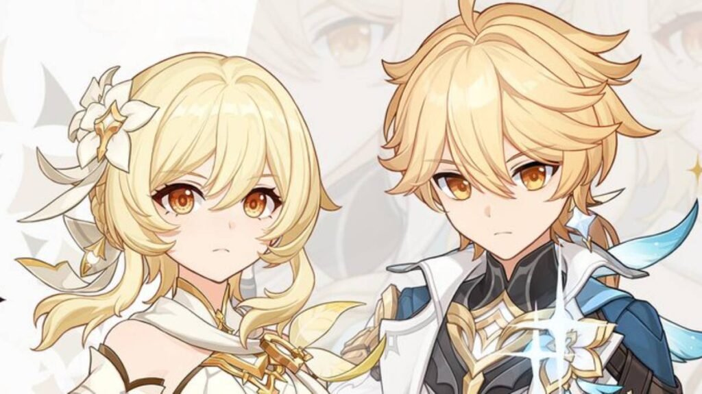Genshin Impression Aether and Lumine Traveler Artwork Reveals New Outfits