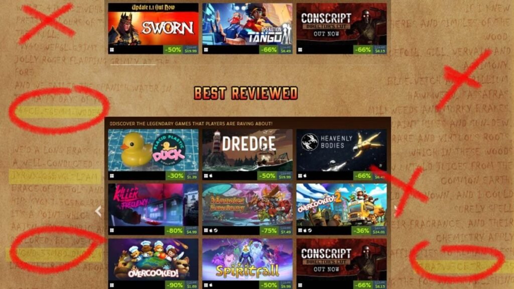 A Steam Sale’s Background Artwork Was Stuffed With Hidden Free Sport Codes