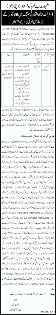 District Well being Authority Jhan Job 2026 2026 Job Commercial Pakistan District Well being Authority Jhan Job 2026 2026 Job Commercial Pakistan