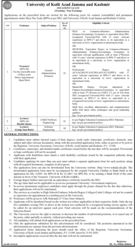 College of Kotli Jobs 2026 2026 Job Commercial Pakistan College of Kotli Jobs 2026 2026 Job Commercial Pakistan
