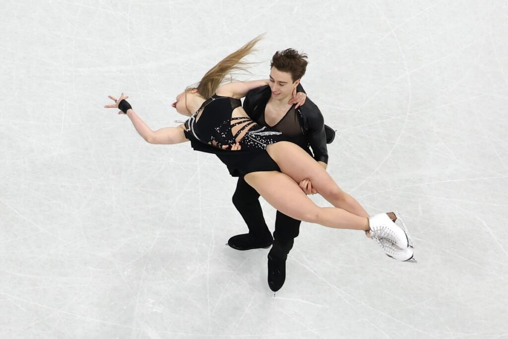 An ice dance duo skated to AI music on the Olympics