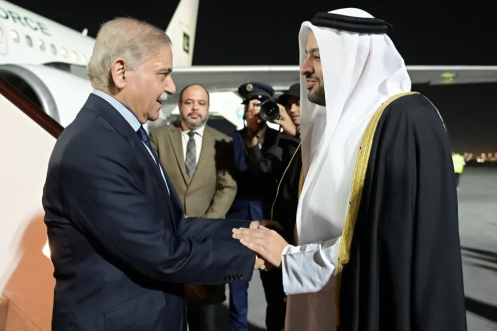 PM Shehbaz arrives in Qatar on two day official go to