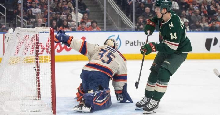 Hughes stays sizzling, Wild trounce Oilers 7-3 Hughes stays sizzling, Wild trounce Oilers 7-3