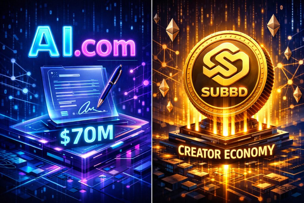 Crypto.com Founder Buys AI.com For M: Boosts SUBBD