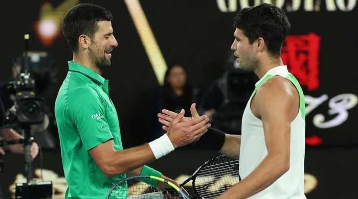 Alcaraz sweeps previous Djokovic to win maiden Australian Open title Alcaraz sweeps previous Djokovic to win maiden Australian Open title