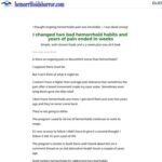 Hemorrhoids Case Research cb | Blue Heron Well being Information