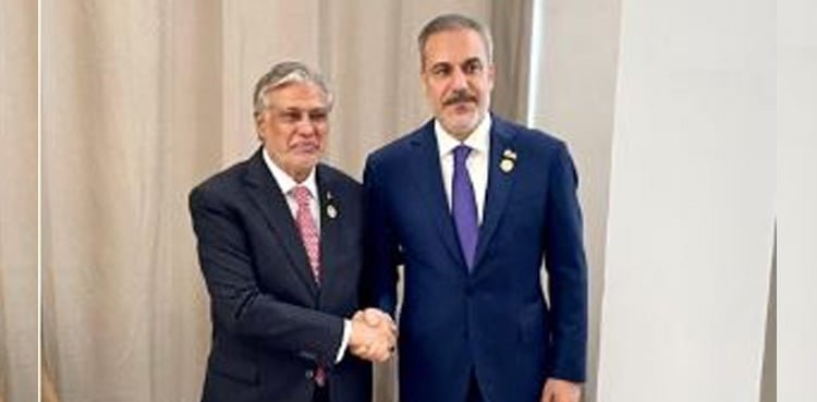 Turkish FM arrives in Pakistan at Ishaq Dar’s invitation