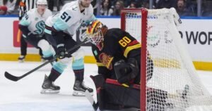 McMann scores two, Kraken thump Canucks 5-2