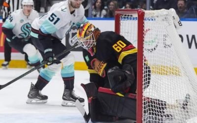 McMann scores two, Kraken thump Canucks 5-2