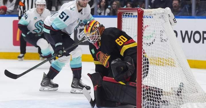 McMann scores two, Kraken thump Canucks 5-2