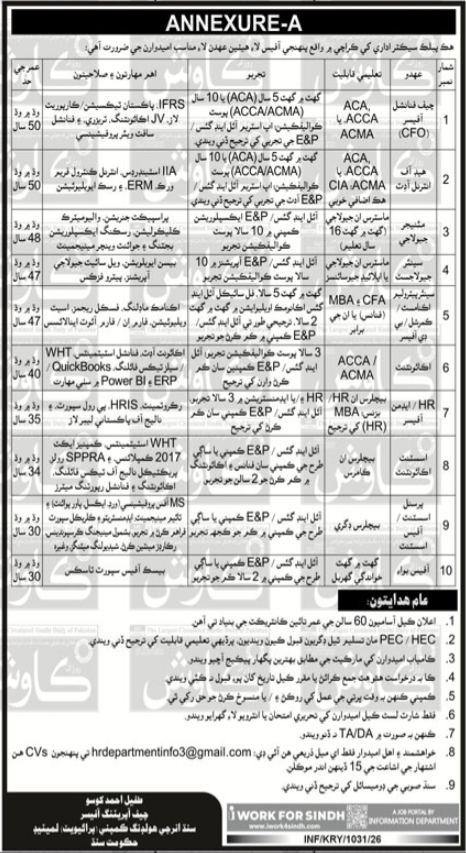 Sindh Power Holding Firm Pvt Ltd Karachi Jobs Discover 2026 Job Commercial Pakistan