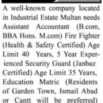 Assistant Accountant & Hearth Fighter Jobs 2026 in Multan 2026 Job Commercial Pakistan