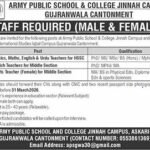 Military Public Faculty & School APS&C Jinnah Campus Jobs 2026 2026 Job Commercial Pakistan
