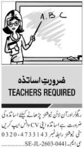 Male & Feminine Educating Employees Jobs 2026 in Islamabad 2026 Job Commercial Pakistan