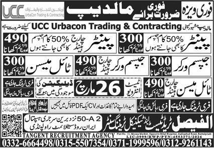 Chargehand Painter & Painter Jobs 2026 in Maldives 2026 Job Commercial Pakistan