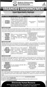 Bahria College Islamabad Jobs 2026 2026 Job Commercial Pakistan