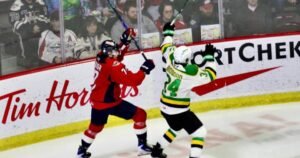 Windsor arms London lopsided loss; Knights are 1 level behind Soo in ultimate week of normal season – London