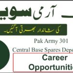 Pak Military 301 Central Base Spares Depot EME Jobs in Rawalpindi March 2026 Commercial