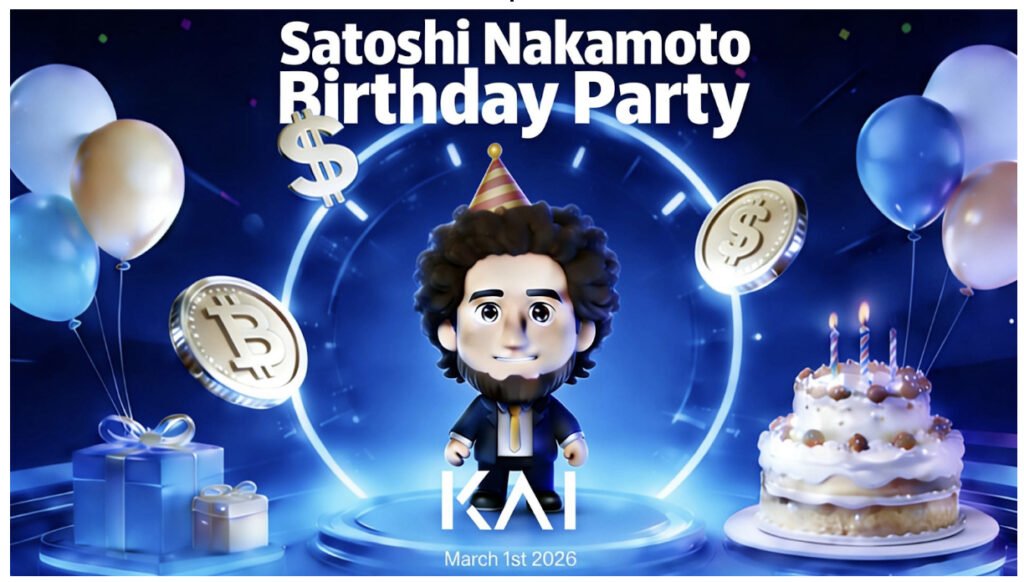 KAI Change Celebrates Satoshi Nakamoto’s Birthday on March 1 With 10,000 Merchants Worldwide
