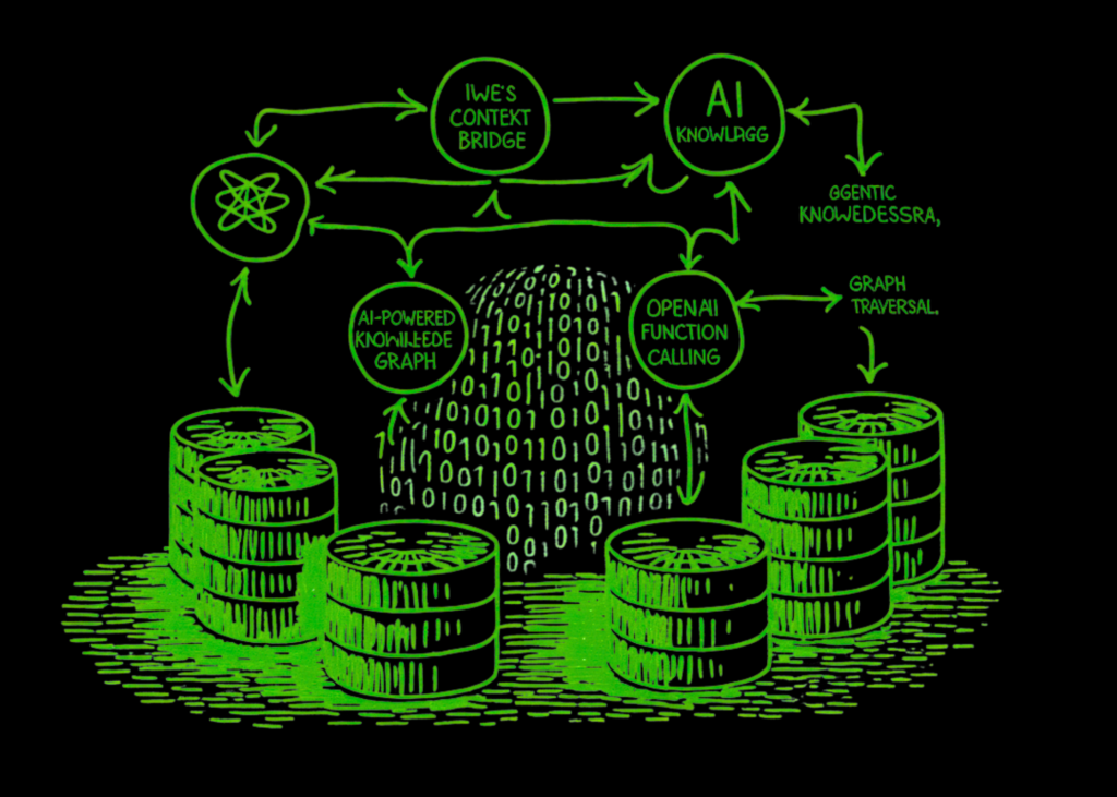 An Implementation of IWE’s Context Bridge as an AI-Powered Data Graph with Agentic RAG, OpenAI Operate Calling, and Graph Traversal