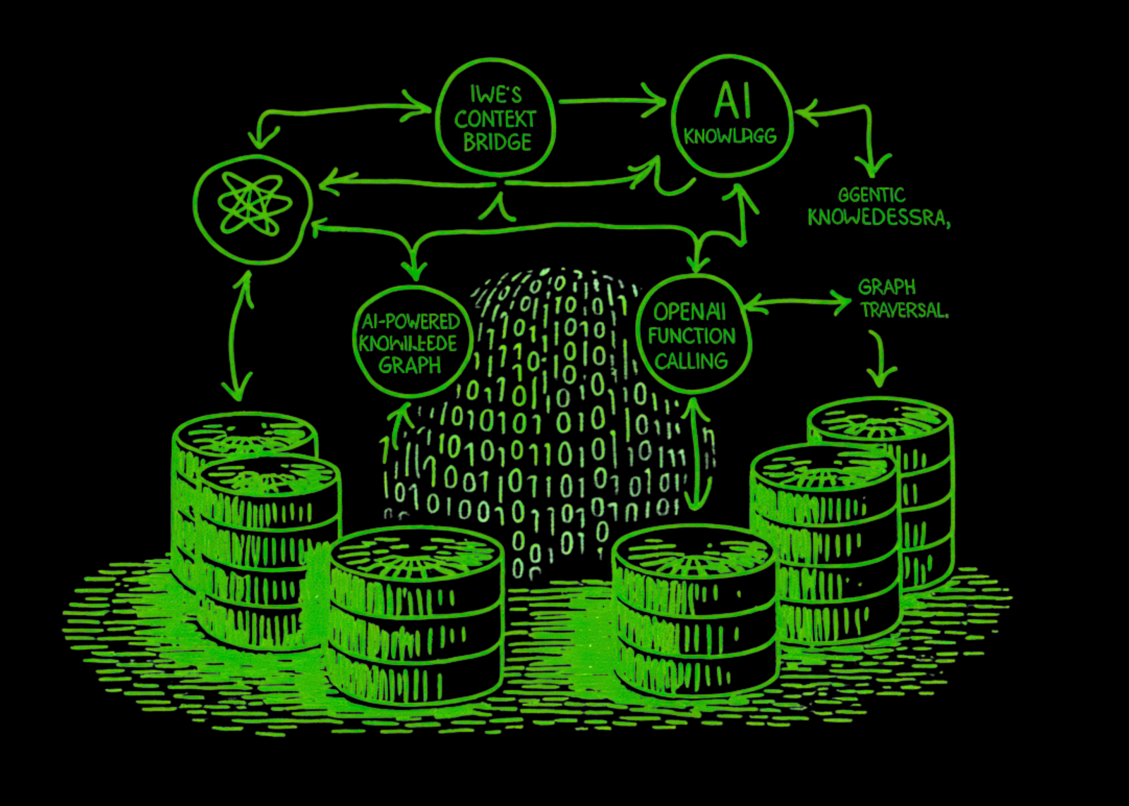 An Implementation of IWE’s Context Bridge as an AI-Powered Data Graph with Agentic RAG, OpenAI Operate Calling, and Graph Traversal