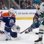 Oilers get whole crew effort to beat Sharks 5-3