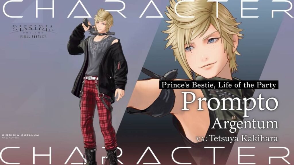 Dissidia Duellum Closing Fantasy Character Trailer Stars Prompto