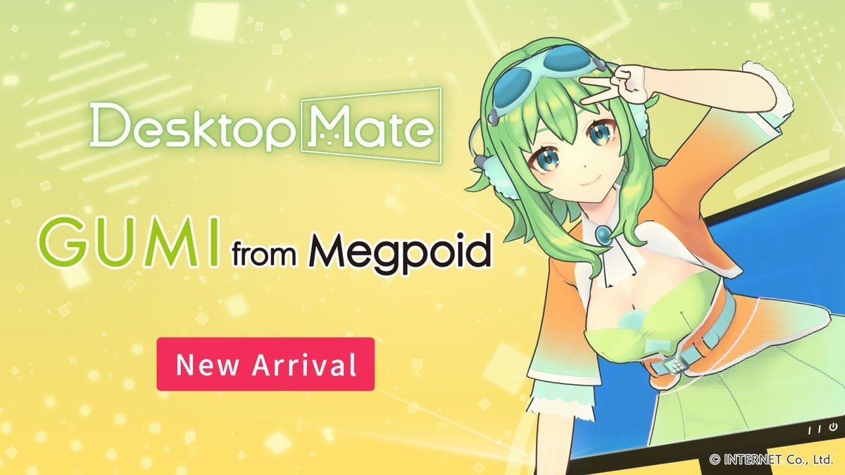 Subsequent Desktop Mate DLC Character Is the Gumi Megpoid Vocaloid