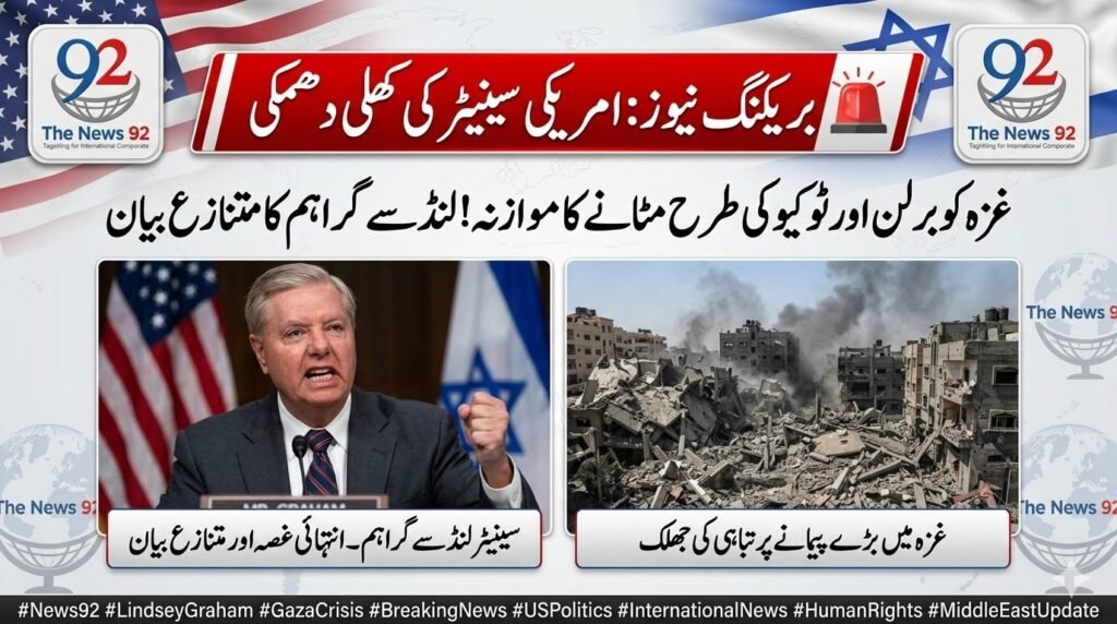 غزہ کو برلن اور ٹوکیو بنا دیں گے  – امریکی سینیٹر لنڈسے گراہم کا انتہائی متنازع بیان