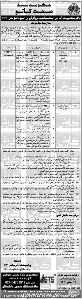 Well being Division Karachi Jobs 2026 2026 Job Commercial Pakistan