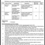 Cadet Faculty Jobs in Diamer June 2026 Commercial