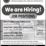 Iqra Nationwide College Peshawar Jobs 2026 Apply On-line for Newest INU Vacancies