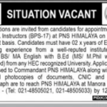 Pakistan Navy Civilian Teacher Jobs in Pakistan June 2026 Commercial